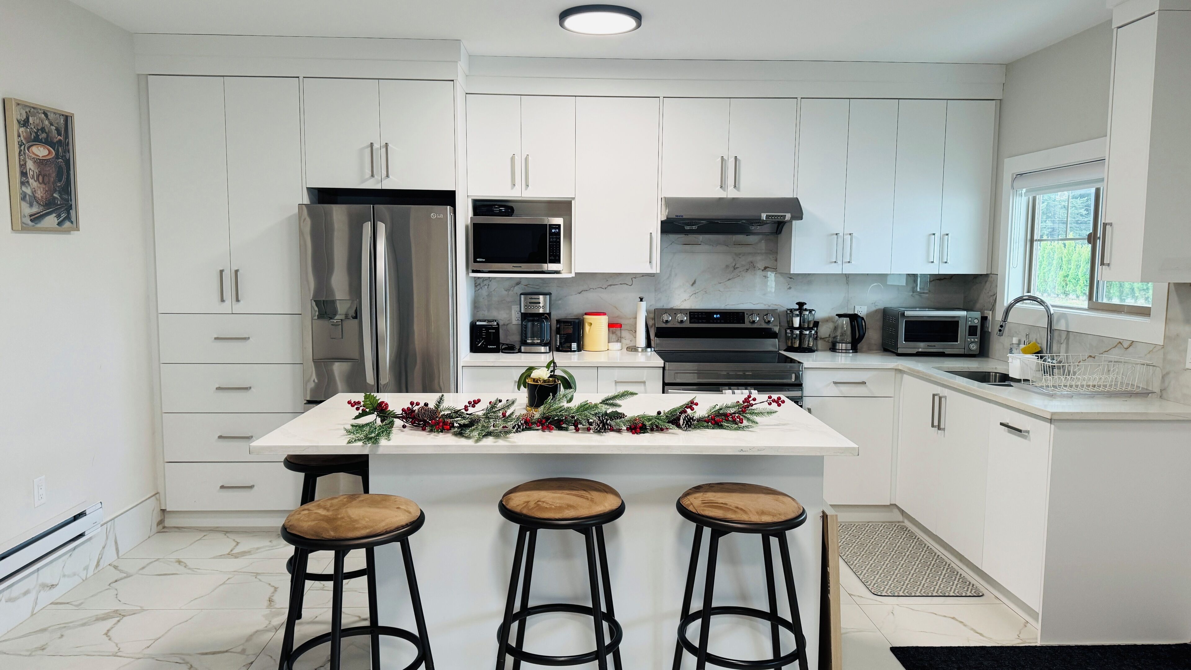 Microwave, oven, stovetop