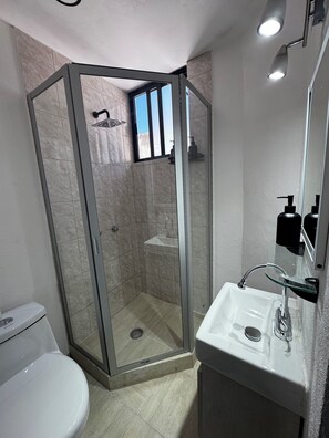 Free toiletries, hair dryer, towels, soap