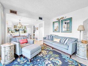 Condo, 1 King Bed (Pinnacle Port PH-36 - Caspian Pearl) | Living area - Pinnacle Port Ph-36 - Caspian Pearl (Panama City Beach)