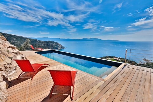 Luxueuse propriété d'architecte - piscine - vue mer