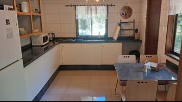 Microwave, oven, coffee/tea maker, electric kettle