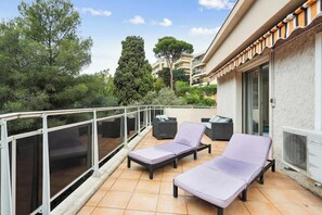 Terrace/patio - Studio grande terrasse et vue mer, très calme (Nice)