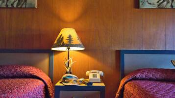 Laptop workspace, free WiFi, bed sheets