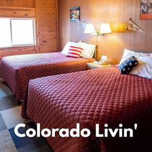 Classic Double Room, 2 Queen Beds, Non Smoking | Laptop workspace, free WiFi