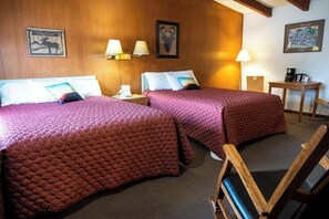 Classic Double Room, 2 Queen Beds, Non Smoking | Laptop workspace, free WiFi