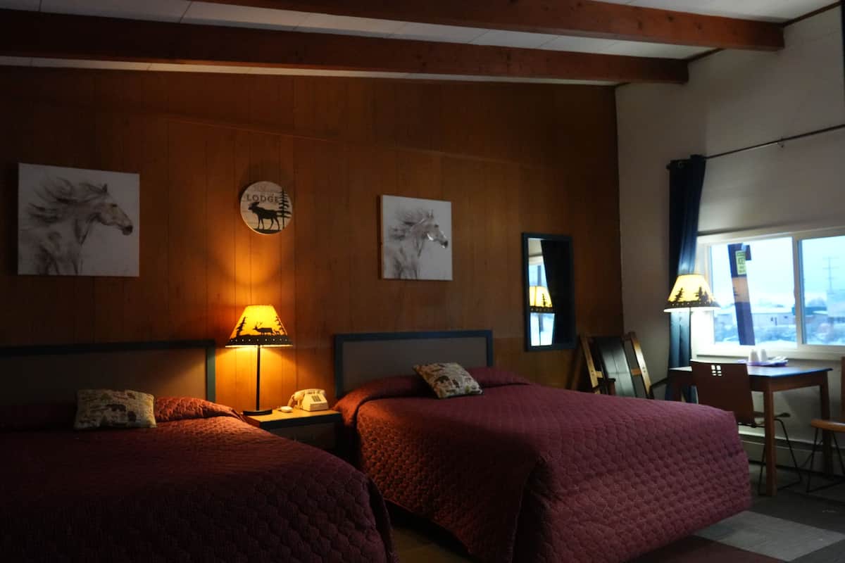 Classic Double Room, 2 Queen Beds, Non Smoking | Laptop workspace, free WiFi