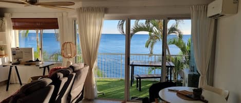 Smart-tv, een dvd-speler, een tafeltennistafel en boeken