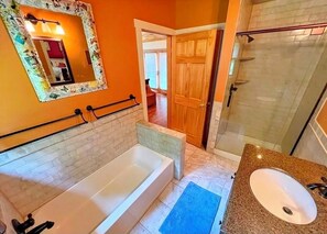 Shower, hair dryer, towels, soap -
A peaceful riverside getaway in the heart of Roscoe. (Roscoe)