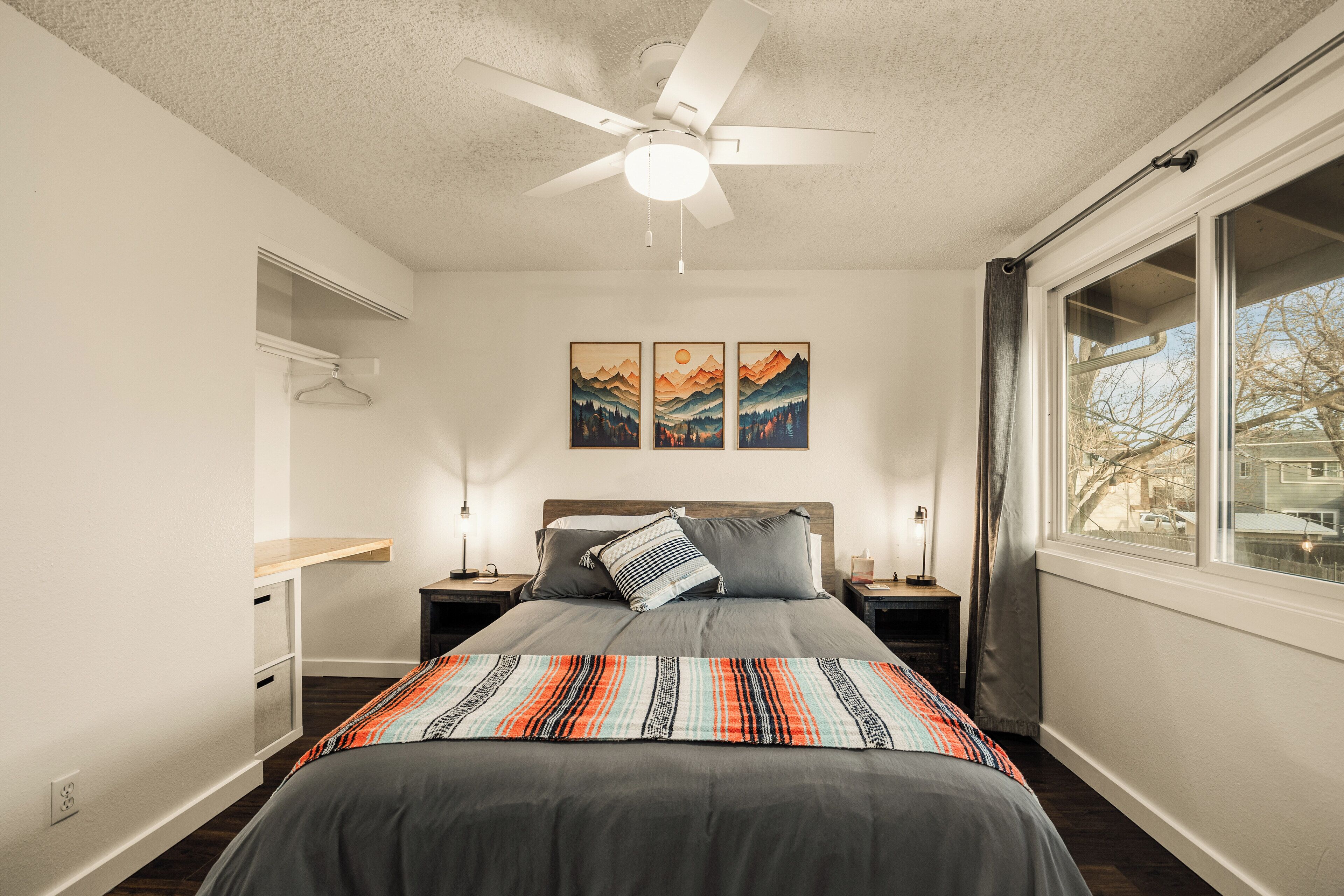 Desk, iron/ironing board, free WiFi, bed sheets