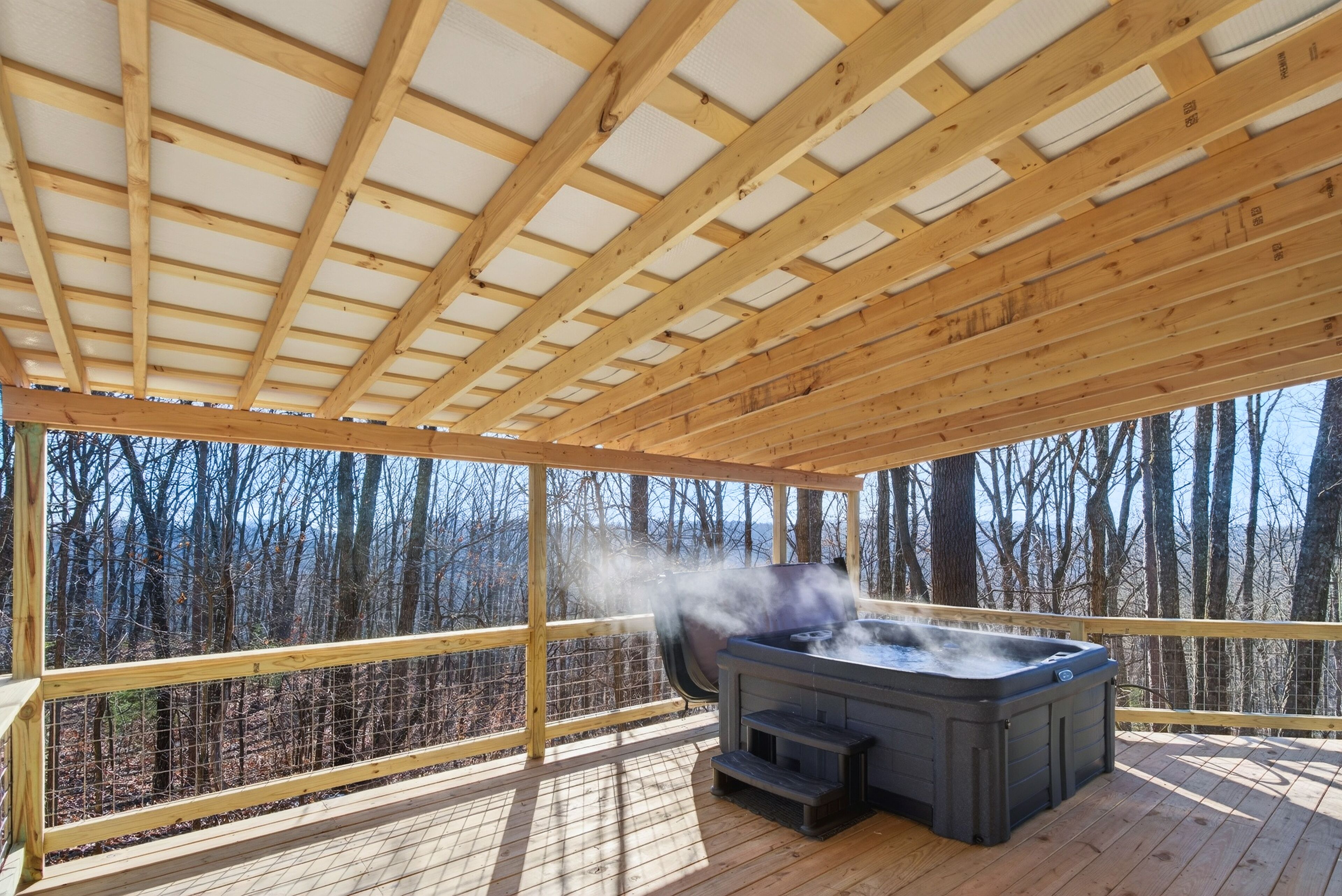 Tina de hidromasaje al aire libre