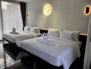 Familien-Doppelzimmer | Bettwäsche aus ägyptischer Baumwolle, hochwertige Bettwaren