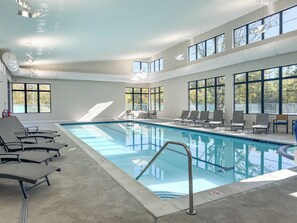Indoor pool, a heated pool