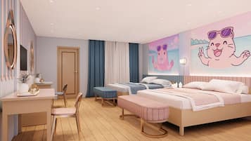 Safe på rommet, blendingsgardiner og wi-fi (inkludert)