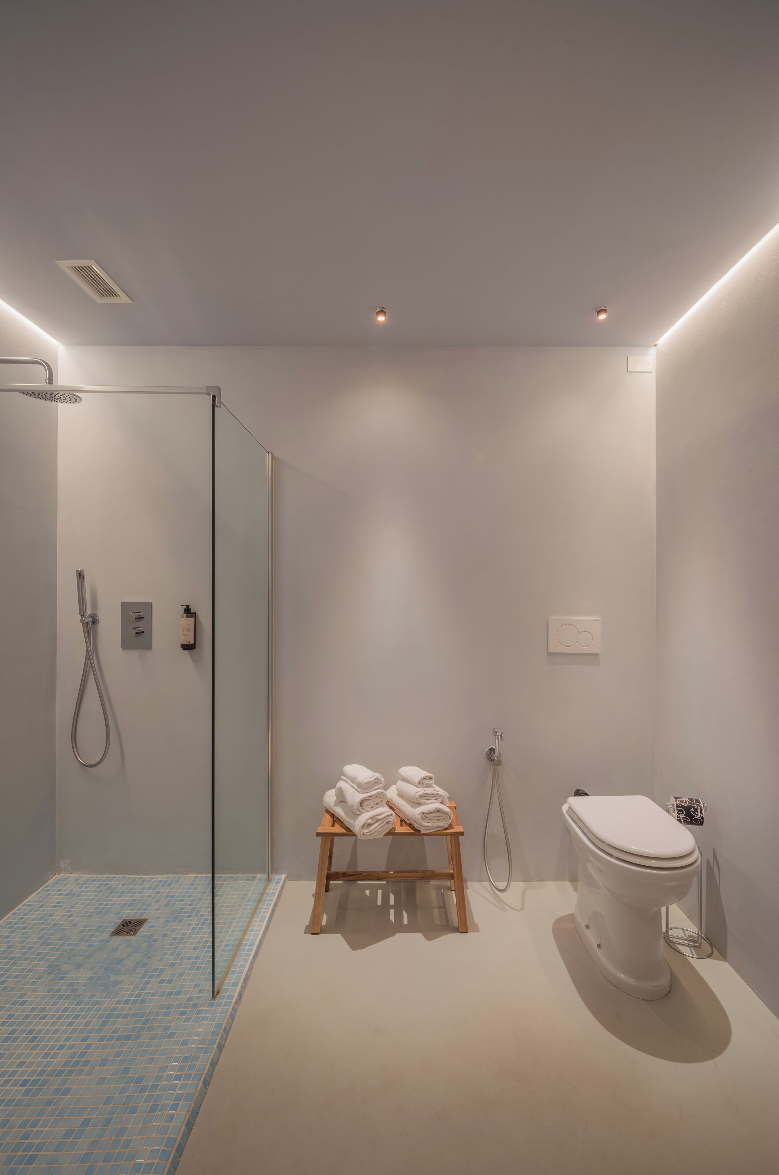 Camera Doppia con Letti Singoli con Bagno Privato | Bathroom | Shower, hair dryer, bathrobes, towels