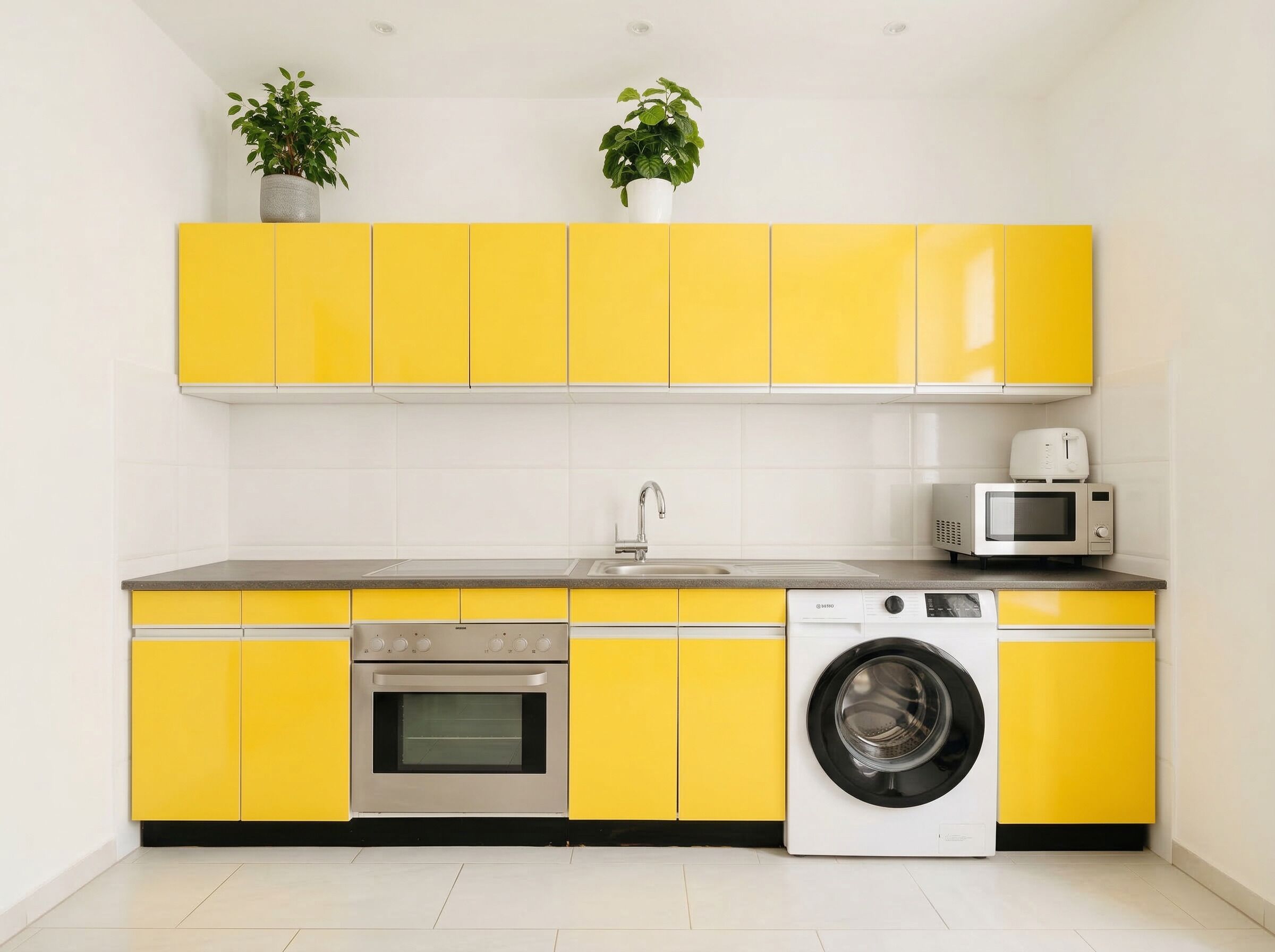 Departamento básico | Cocina privada | Refrigerador, microondas, horno y parrilla de estufa 