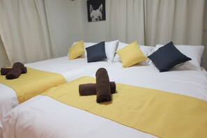 1 室のベッドルーム、ベッドシーツ