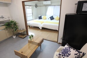 1 室のベッドルーム、ベッドシーツ