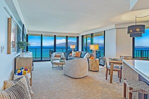 Smart TV - Beachfront 2BR condo w stunning ocean views - Kaanapali Shores 702 (Lahaina)