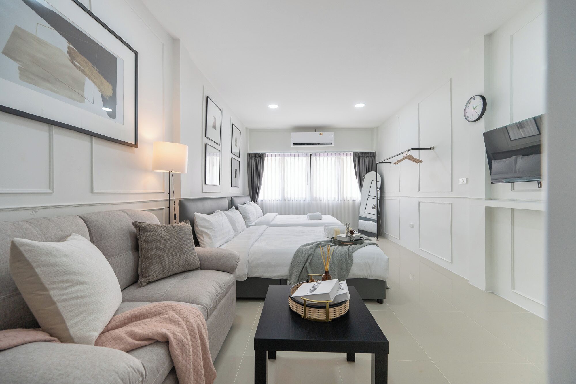 Firemannsrom – deluxe, 2 queensize-senger, ikke-røyk | Skrivebord, strykejern/-brett og wi-fi (inkludert)