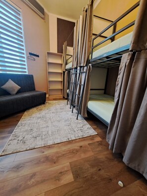 Modern 6-Bed Female Dorm Room