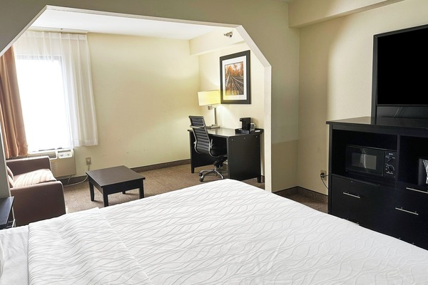 Bedroom. Interior and views may vary based on location and availability