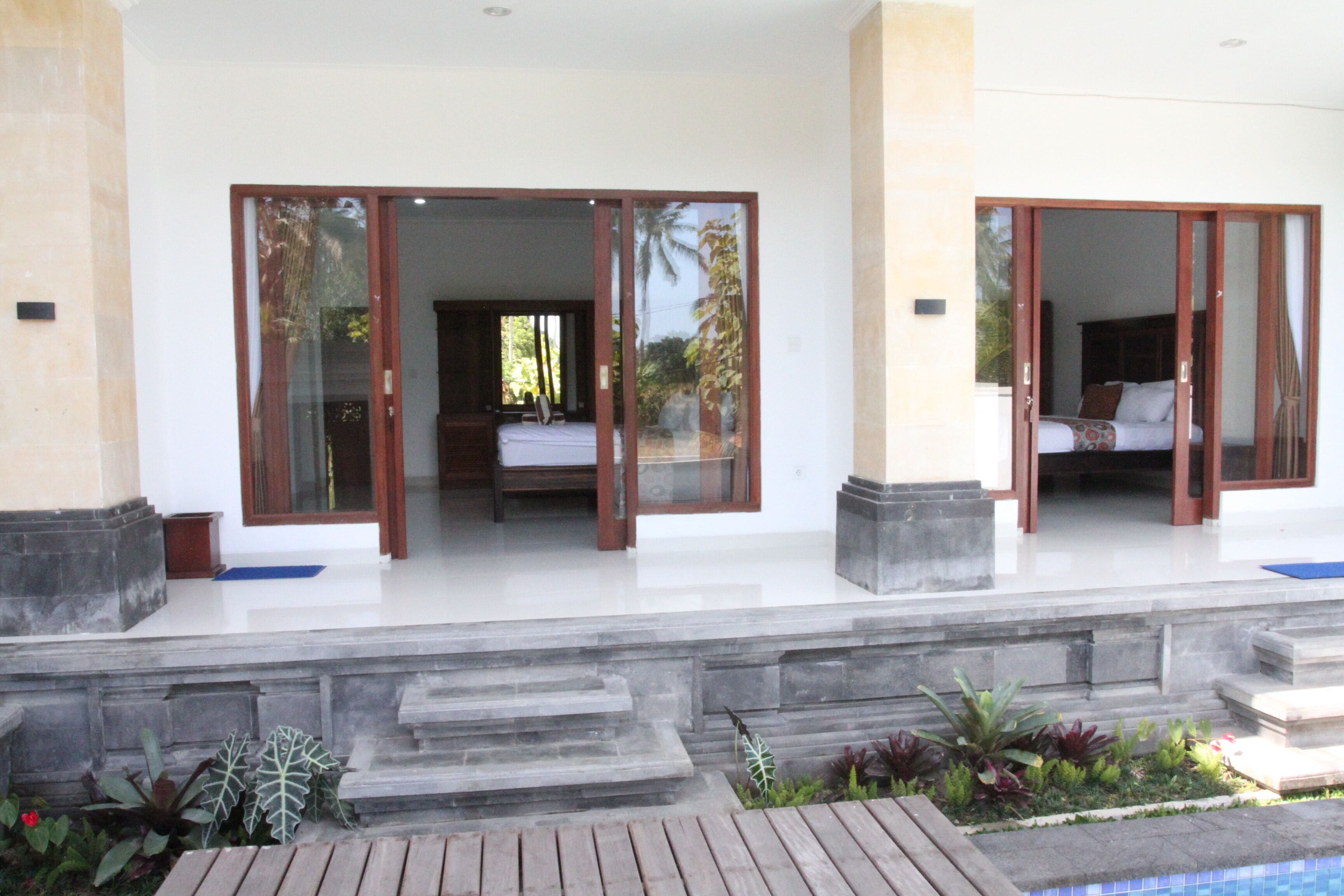 Chambre Double Deluxe, balcon, vue cour intérieure | Terrasse/Patio