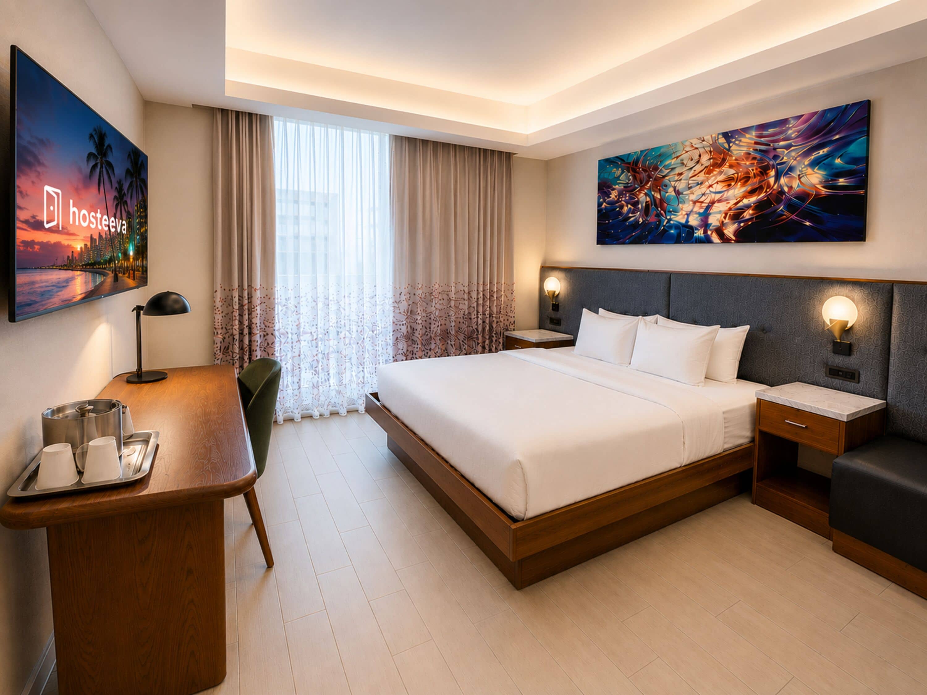 Classic Studio Suite, 1 King Bed, Non Smoking, Balcony | In-room safe, laptop workspace, iron/ironing board, cribs (free)