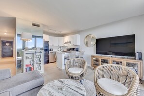 Condo, 1 Bedroom | Living area | Smart TV - 0104 Seagrass Retreat 1 Bedroom Condo (Carolina Beach)