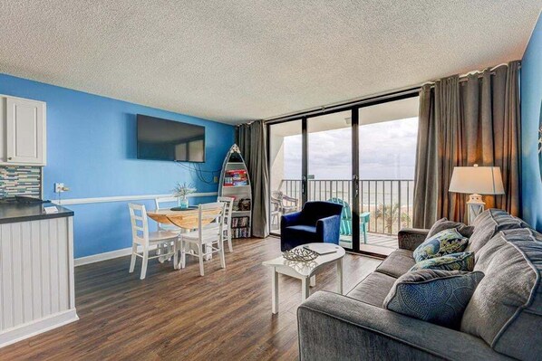 Condo, 1 Bedroom | Living area - 0310 Seaside Serenity 1 Bedroom Condo (Carolina Beach)