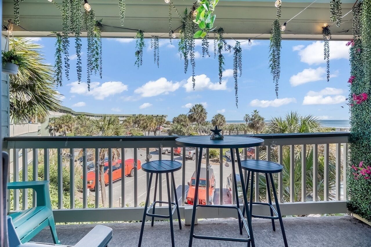 屋外ダイニングエリア