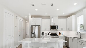 Coffee/tea maker, fridge, microwave, oven - Horizon Dreams A | One Block from Beach, Private Pool, Fenced-In Yard (Panama City Beach)