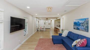 Smart TV, foosball, table tennis