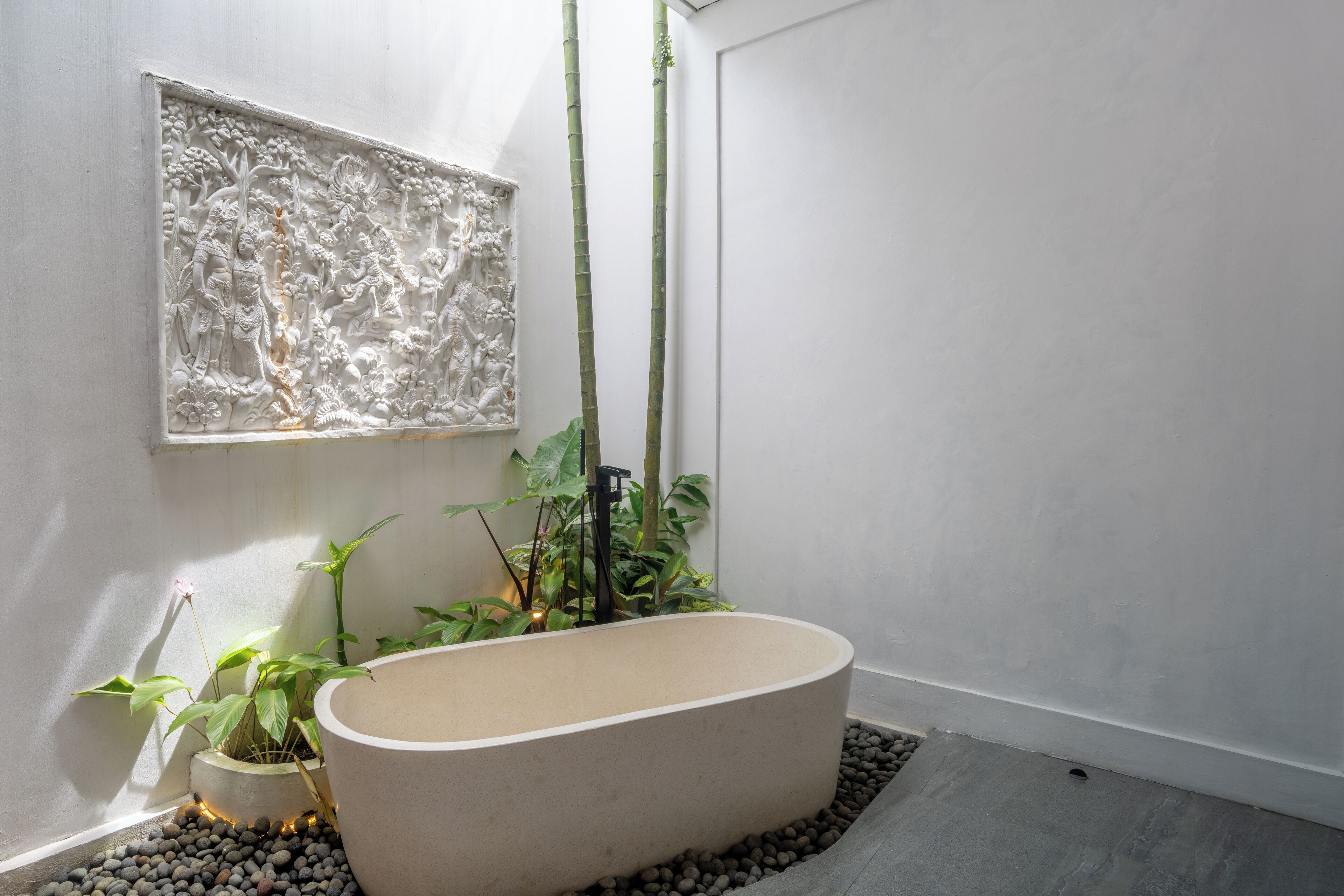 Family Villa with Rice Field View | Deep soaking bathtub