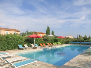 Pool - Bright Provencal villa with shared pool, air conditioning and nature views - 3 stars (Aups)