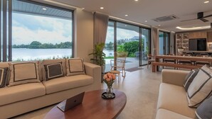 Villa Luxe, vue lac | Coin séjour