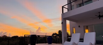 Resort style ocean view 4-bedroom villa with infinity pool in Long Bay Hills