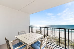 Outdoor dining - Ocean Breeze 505 - NEW LISTING!! Gulf front, Updated Condo! (Perdido Key)