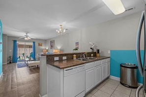 Interior - Coastal Beachside Bliss 2BR · 3 min Walk to Beach • Close to Grand Strand Med • (Myrtle Beach)