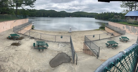 Outdoor dining. 2 private mountain RV pads for rent. Full hook ups