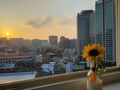 Wonderful city view apartment rental in Myeongdong,
