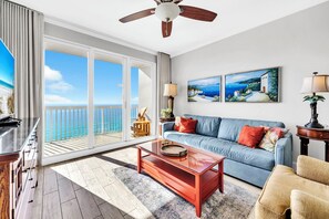 TV - 🏖️Gulf Front - 2 Beachfront Pools - Great for Families - Seychelles 1505🏖️ (Panama City)
