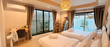 Bügeleisen/Bügelbrett, kostenloses WLAN, Bettwäsche