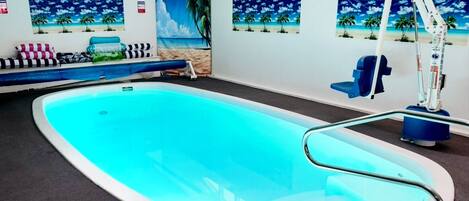 Piscine couverte, piscine chauffée