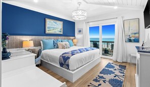 4 bedrooms, desk, WiFi, bed sheets - NEW Designer Gulf Front Townhome with Elevator, Bikes, Gulf Views, and More! (Panama City Beach)