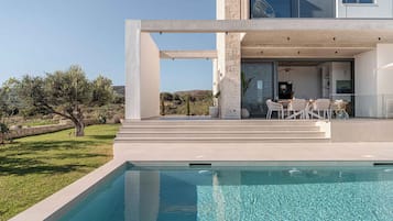 Villa luxueuse, 2 chambres, piscine privée, vue sur la mer | Extérieur