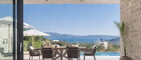 Luxury Villa, 2 Bedrooms, Private Pool, Sea View | View from property