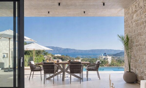 Luxury Villa, 2 Bedrooms, Private Pool, Sea View | View from property