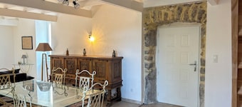Family home with enclosed garden in the heart of a small Ardéchois village.