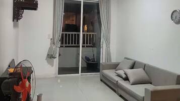 Presidential Suite, 2 Bedrooms, Club Lounge Access, City View | Living area | 65-inch flat-screen TV with cable channels, Netflix, pay movies