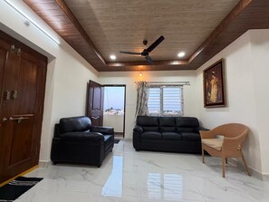 Living area - Casa Bianca : 2BHK Penthouse Retreat in RK Puram (Secunderabad)